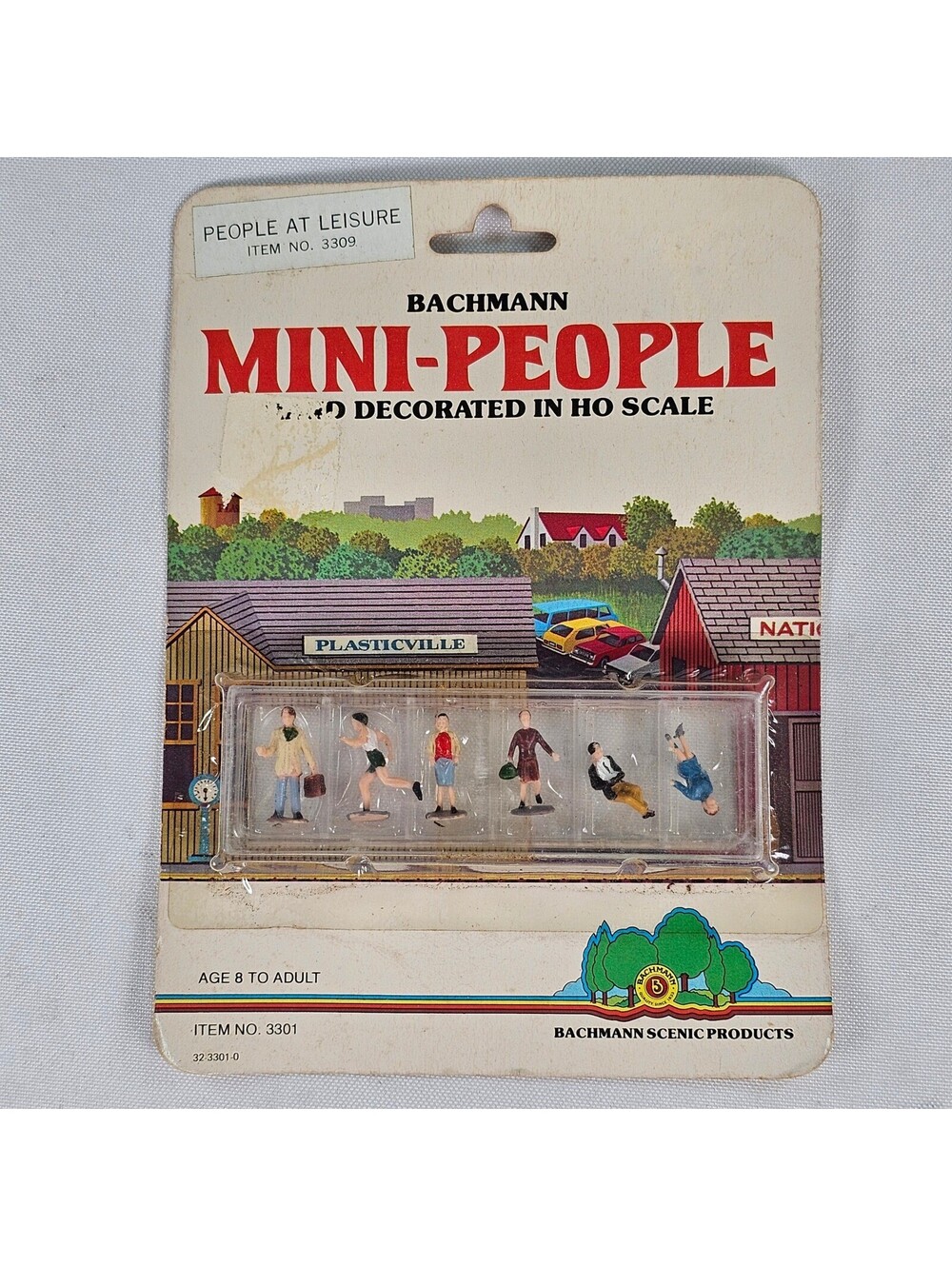 Bachmann Mini-People People Leisure HO Scale Figures Plasticville 3309 Vintage